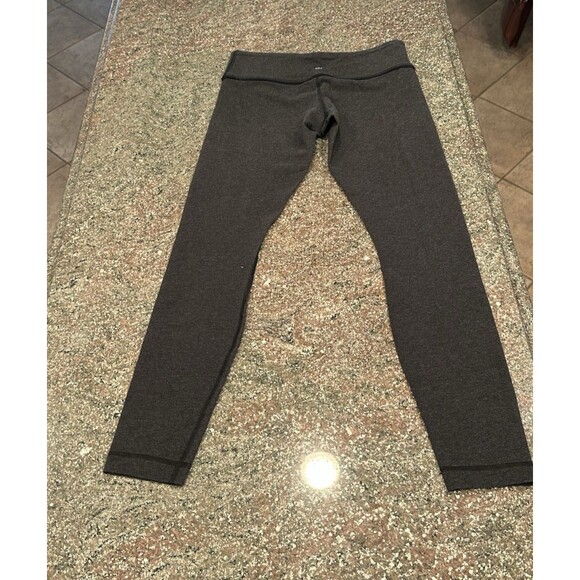 Lululemon Pants - Lululemon Wunder Under Low Rise Legging Size 6 gray dark charcoal